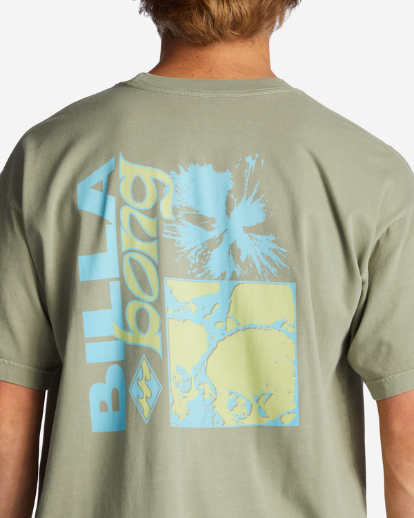 4 Collision - T-Shirt f&uuml;r M&auml;nner Gr&uuml;n ABYZT01714 Billabong