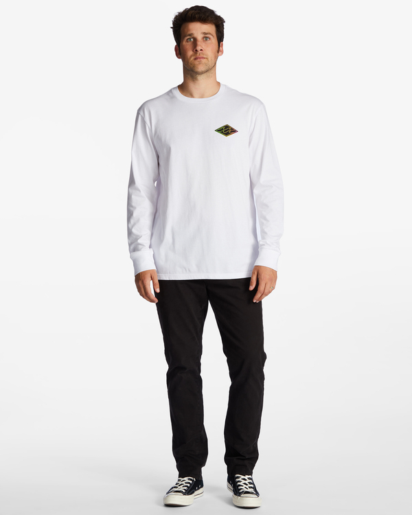 1 Crayon Wave - Camiseta de Manga Larga para Hombre Blanco ABYZT01719 Billabong