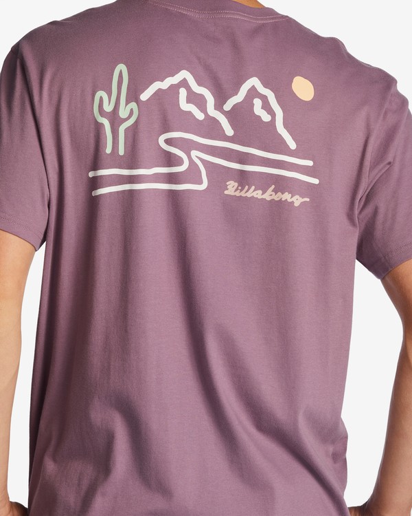 5 Panorama - T-shirt en matière biologique pour Homme Violet ABYZT01731 Billabong