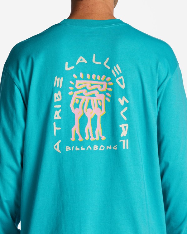 5 Contrast - Long Sleeve T-Shirt for Men Blue ABYZT01742 Billabong