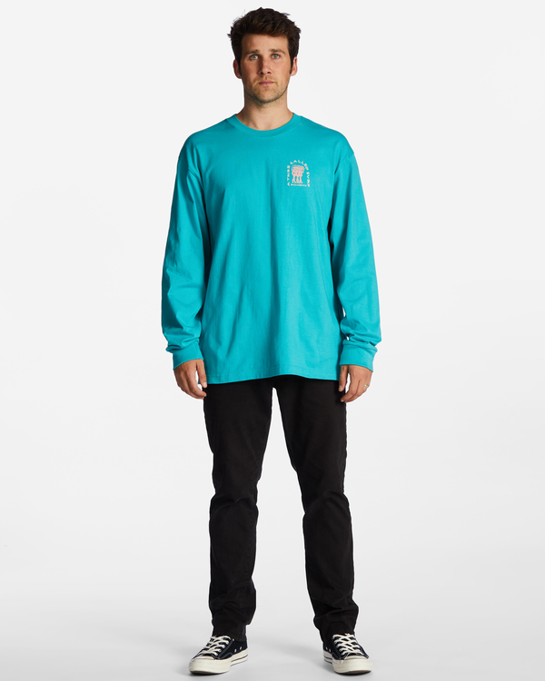 2 Contrast - Long Sleeve T-Shirt for Men Blue ABYZT01742 Billabong