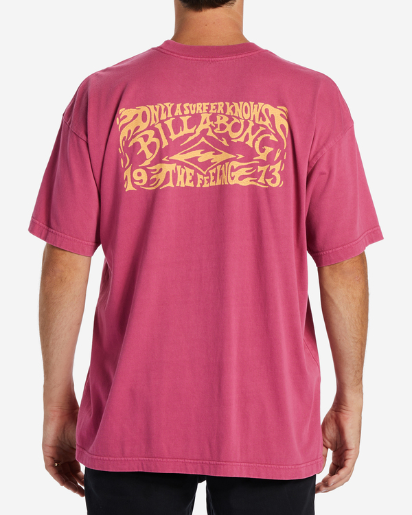 2 Arch Wave - T-Shirt for Men Pink ABYZT01992 Billabong