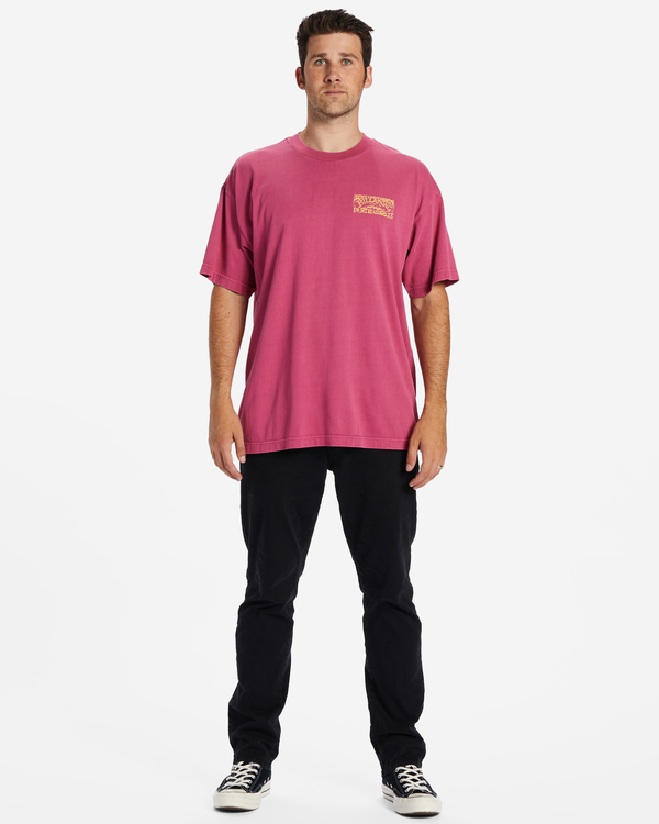 1 Arch Wave - T-Shirt for Men Pink ABYZT01992 Billabong