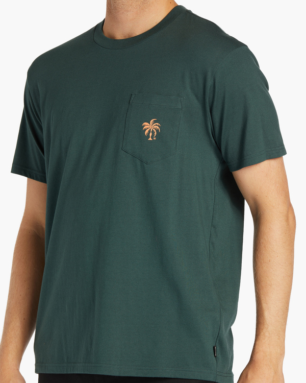 4 Tropics - Taschen-T-Shirt für Männer Grün ABYZT02204 Billabong