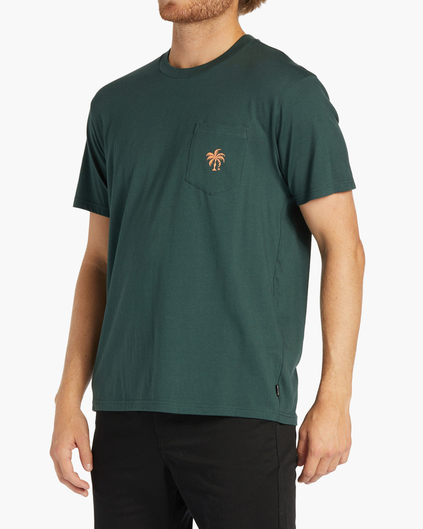 3 Tropics - Taschen-T-Shirt für Männer Grün ABYZT02204 Billabong