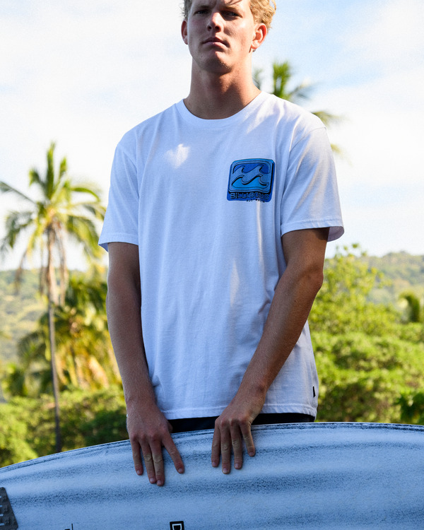 0 Crayon Wave - T-Shirt à manches courtes pour Homme Blanc ABYZT02387 Billabong