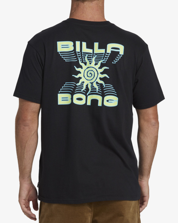 2 Fractal - Short Sleeve T-Shirt for Men Black ABYZT02390 Billabong