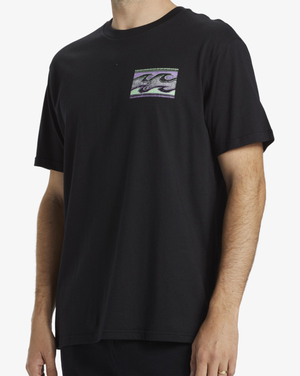 4 Crayon Wave - Camiseta de manga corta para Hombre Negro ABYZT02527 Billabong