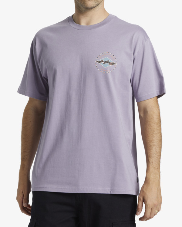 0 Rotor Diamond - Short Sleeve T-shirt for Men Purple ABYZT02533 Billabong