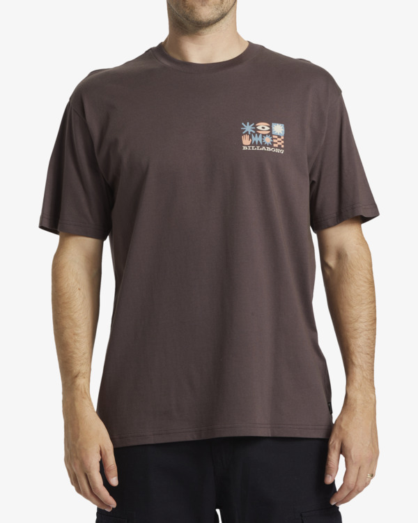 0 Segment - T-Shirt à manches courtes pour Homme Violet ABYZT02537 Billabong