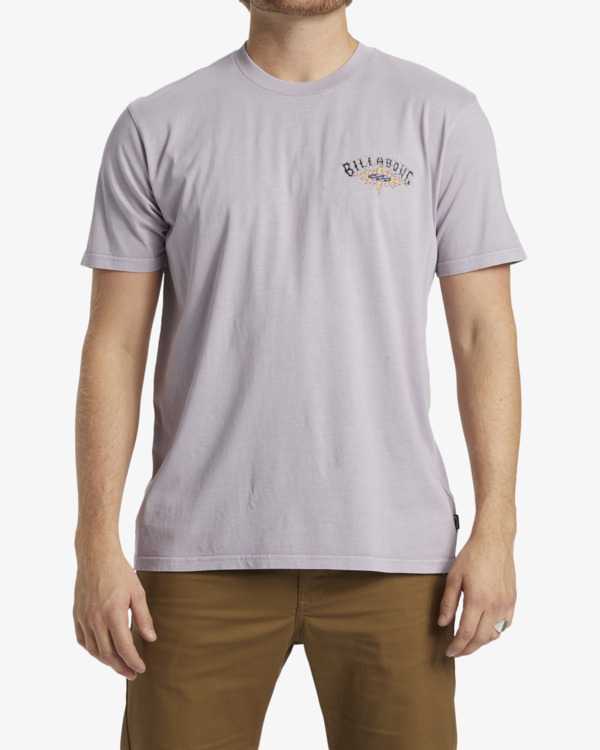 0 Arch Wash - T-shirt de manga curta para Homem Roxo ABYZT02544 Billabong