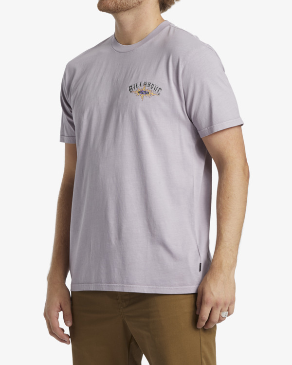 3 Arch Wash - Short Sleeve T-shirt for Men Purple ABYZT02544 Billabong