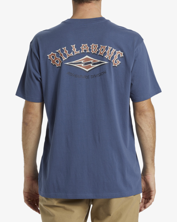 2 Adventure Division Arch - Short Sleeve T-shirt for Men Blue ABYZT02564 Billabong