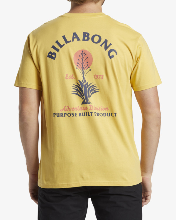 2 Mezcal - Short Sleeve T-shirt for Men Yellow ABYZT02567 Billabong