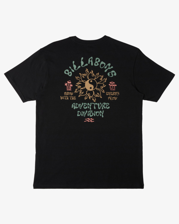 5 Flow - Short Sleeve T-shirt for Men Black ABYZT02568 Billabong