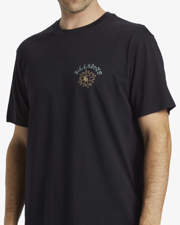 4 Flow - Short Sleeve T-shirt for Men Black ABYZT02568 Billabong