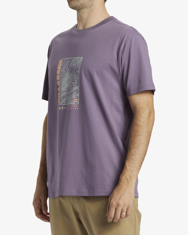 3 Topography - Camiseta de manga corta para Hombre Violeta ABYZT02569 Billabong