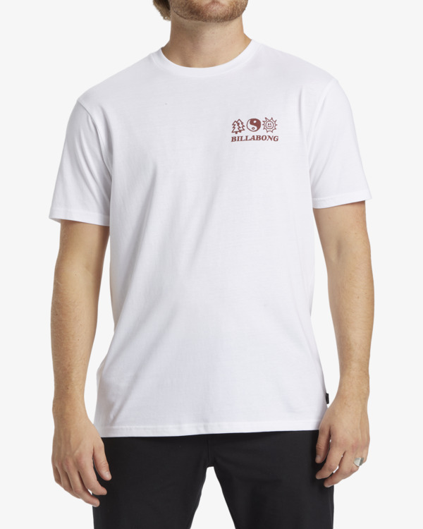 0 Balance - Short Sleeve T-shirt for Men White ABYZT02571 Billabong