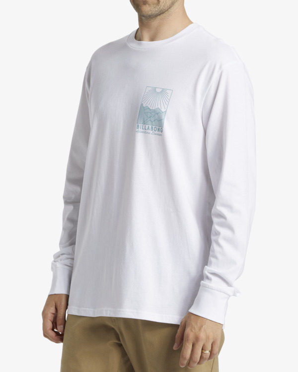 3 Sundown - Camiseta de Manga Larga para Hombre Blanco ABYZT02576 Billabong