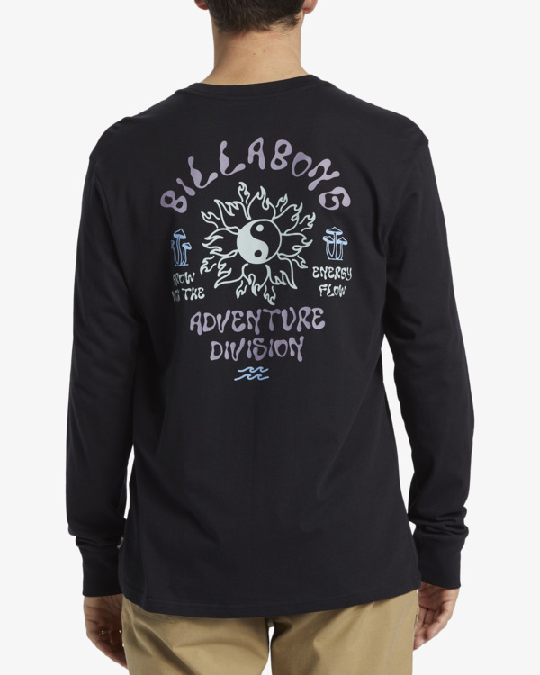 2 Flow - Camiseta de Manga Larga para Hombre Negro ABYZT02577 Billabong