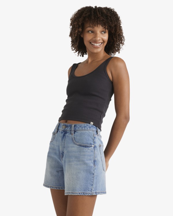 6 Shifter - Denim Shorts for Women Beige BL000172 Billabong