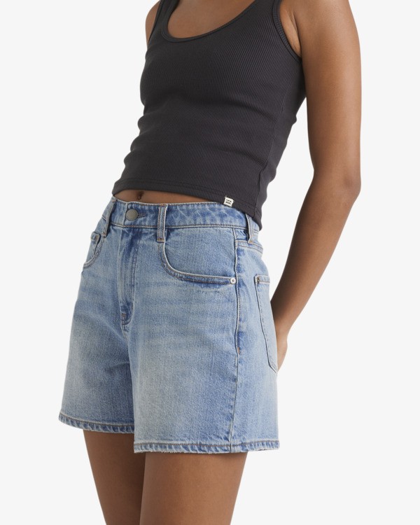 7 Shifter - Denim Shorts for Women Beige BL000172 Billabong