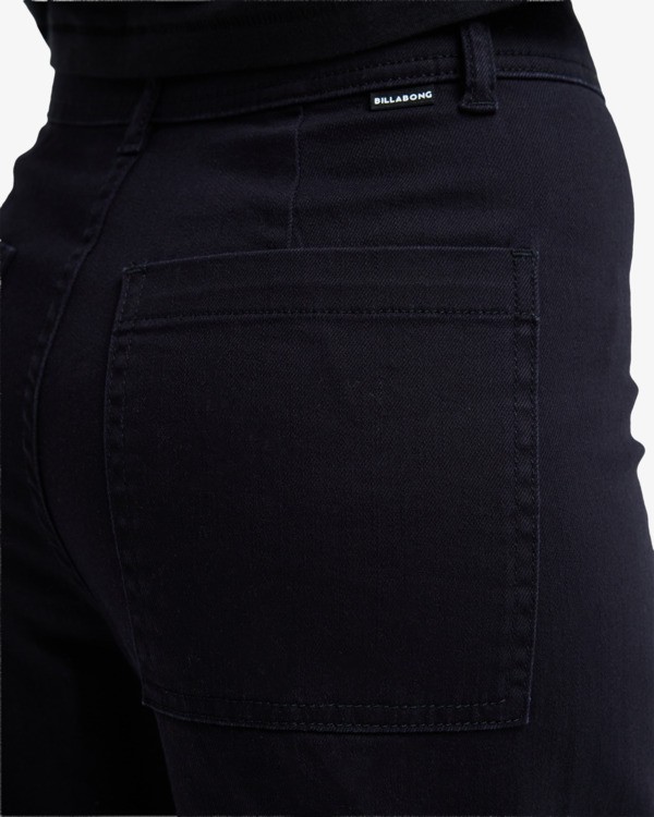 3 Free Fall Twill - Wide Leg Trousers for Women Black BL000195 Billabong