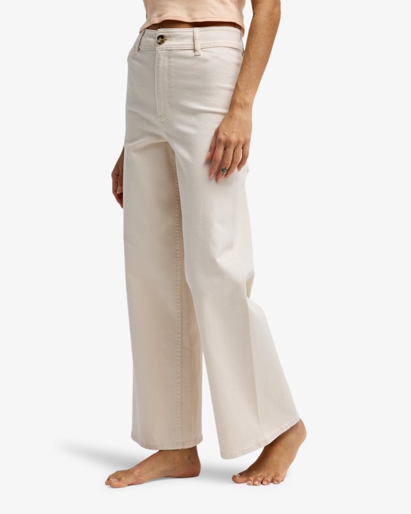 4 Free Fall Twill - Weite Hose f&uuml;r Frauen Gelb BL000195 Billabong