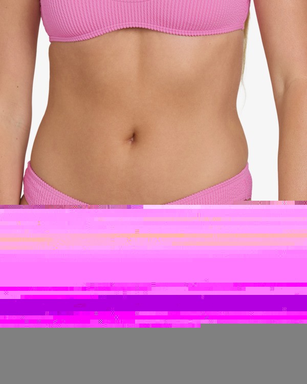 4 Summer Hi Lowrider - Cueca de biqu&iacute;ni com cintura descida para Mulher Pink BL000280 Billabong