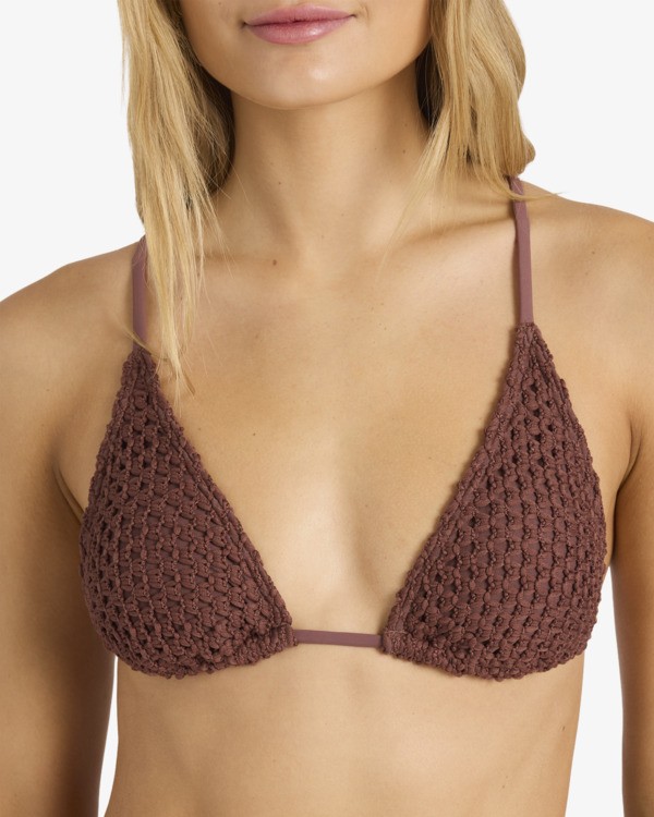 5 Twisted Tides Slide Tall Tri - Triangle-Bikinioberteil f&uuml;r Frauen Blau BL000296 Billabong