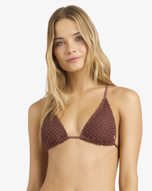 1 Twisted Tides Slide Tall Tri - Triangle-Bikinioberteil f&uuml;r Frauen Blau BL000296 Billabong