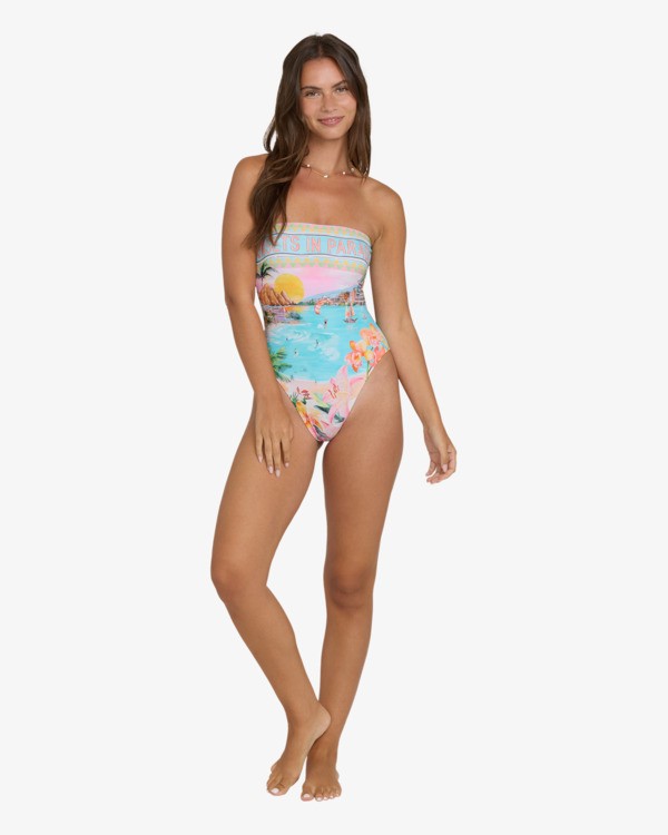 1 Paradise Sun Tully - One-Piece Swimsuit for Women Blue BL000321 Billabong