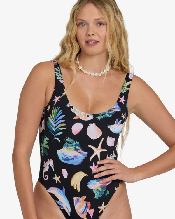 4 Party Wave Tanker One-Piece Black BL000329 Billabong