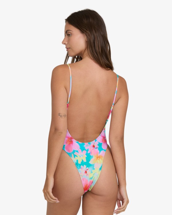 2 Pipe Dreams Deep V One-Piece Blue BL000459 Billabong