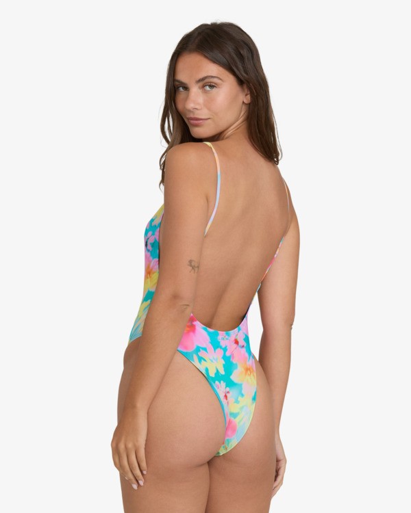5 Pipe Dreams Deep V One-Piece Blue BL000459 Billabong