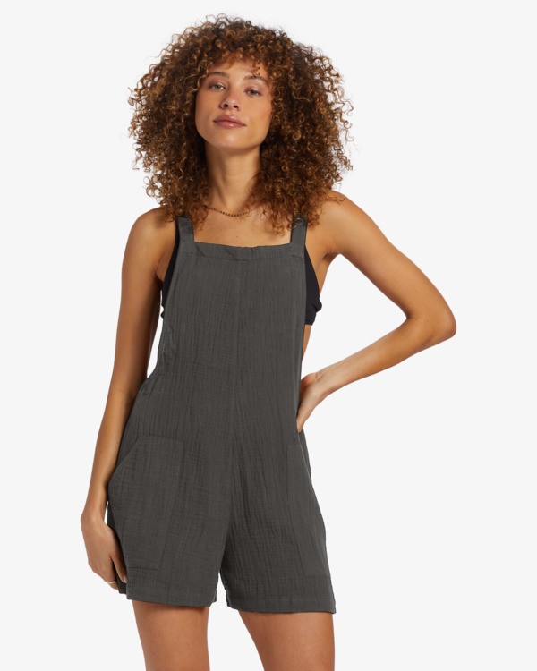 0 Beach Crush - Latzhosenshorts f&uuml;r Frauen Blau BL000567 Billabong