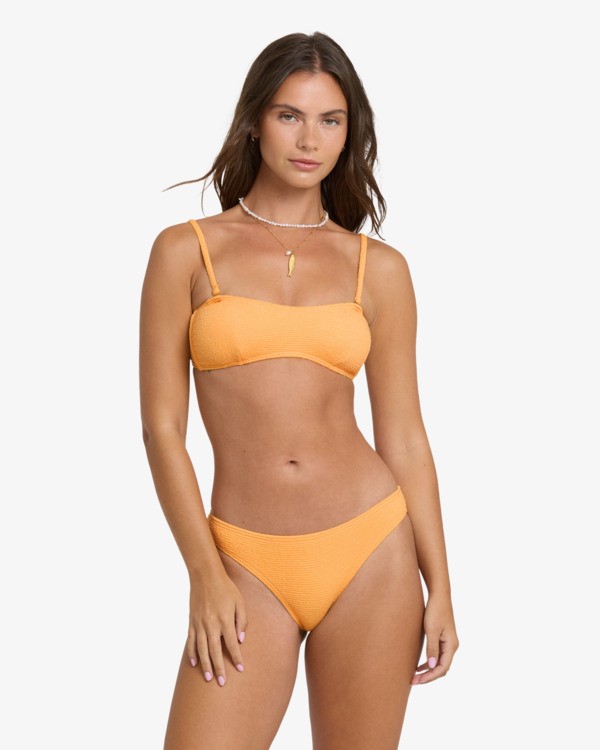 5 Crinkle Crush Sweetheart Bandeau Yellow BL000909W Billabong