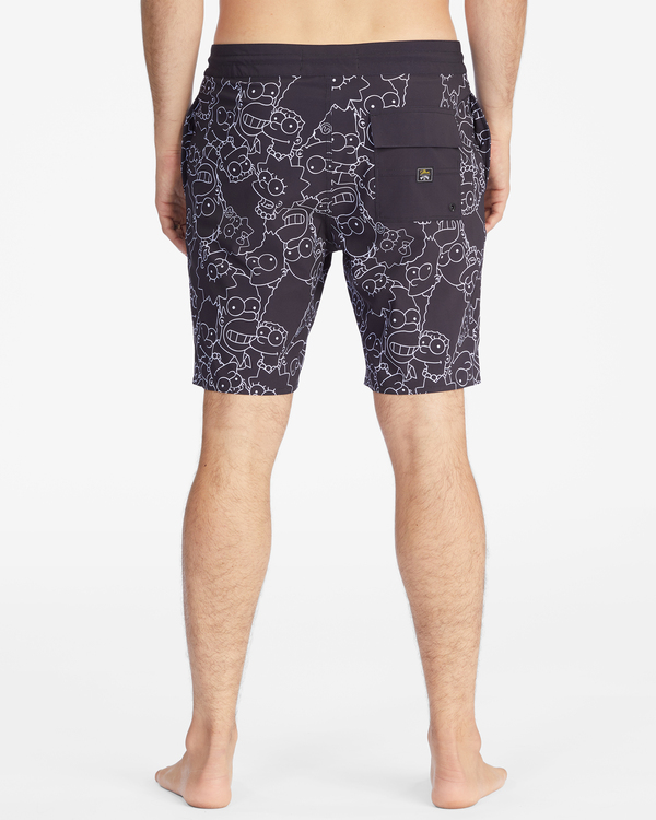 4 Simpsons Family Keyline 18.5" - Boardshort pour Homme Noir C1BS74BIP2 Billabong
