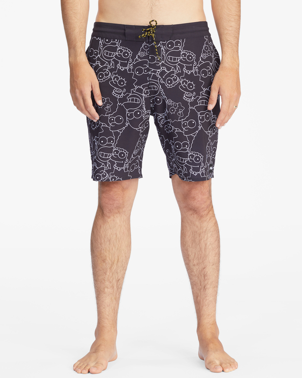 2 Simpsons Family Keyline 18.5" - Boardshort pour Homme Noir C1BS74BIP2 Billabong