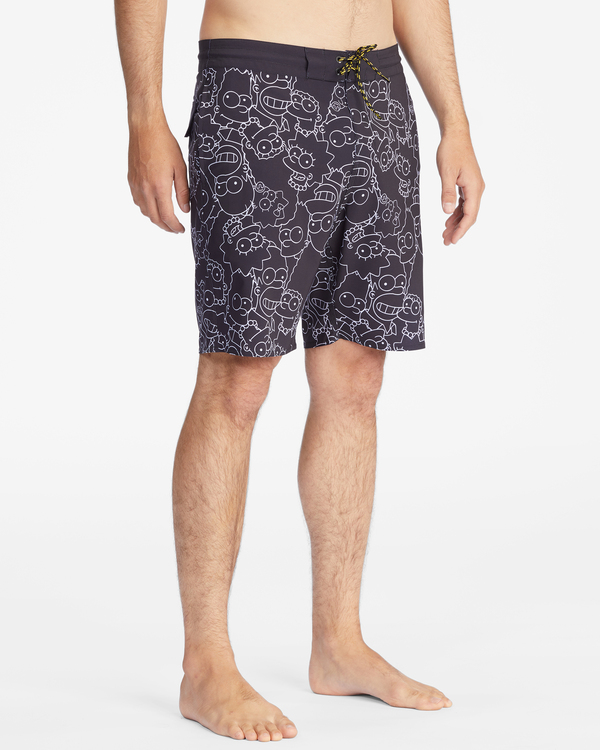 6 Simpsons Family Keyline 18.5" - Boardshort pour Homme Noir C1BS74BIP2 Billabong