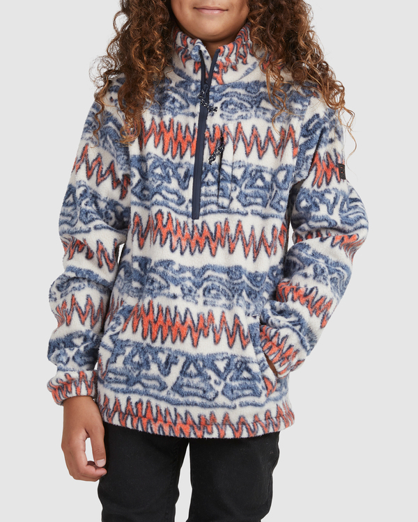 3 Boundary - Sudadera de cuello medio alto con cremallera para Hombre Negro C1FL21BIP2 Billabong