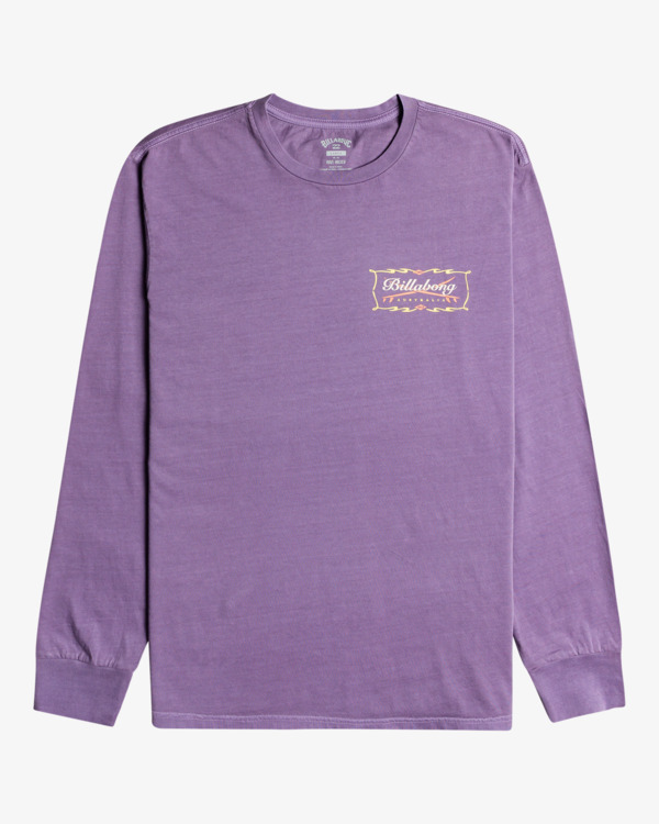 5 Born In 73 - Long Sleeve T-Shirt for Men Purple C1LS14BIP2 Billabong