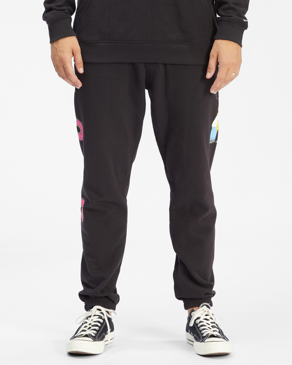 0 Simpsons Donut - Tracksuit Bottoms for Men Black C1PT10BIP2 Billabong