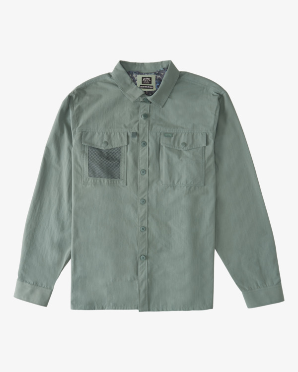 7 ADIV  Otis Surftrek - Chemise manches longues avec stretch mécanique pour Homme Vert C1SH17BIP2 Billabong