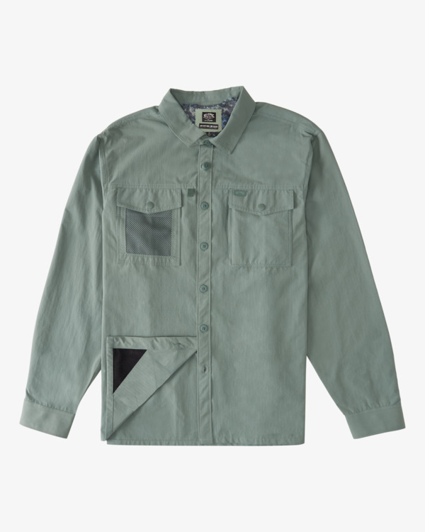 8 ADIV  Otis Surftrek - Chemise manches longues avec stretch mécanique pour Homme Vert C1SH17BIP2 Billabong