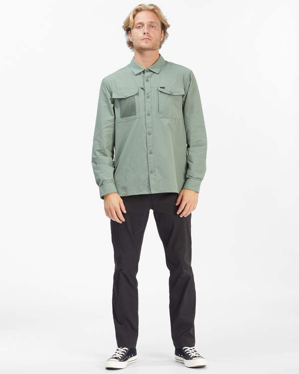 2 ADIV  Otis Surftrek - Chemise manches longues avec stretch mécanique pour Homme Vert C1SH17BIP2 Billabong