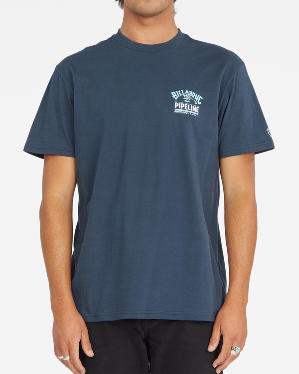 0 Pipeline Poster - Short Sleeve T-Shirt for Men Blue C1SS1ABIP2 Billabong