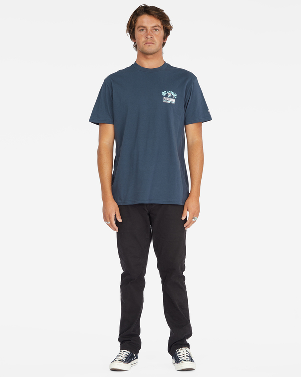 1 Pipeline Poster - Short Sleeve T-Shirt for Men Blue C1SS1ABIP2 Billabong