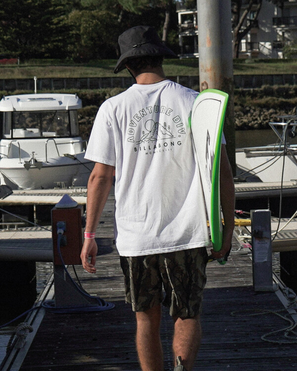 0 Compass - Camiseta de manga corta para Hombre Blanco C1SS52BIP2 Billabong