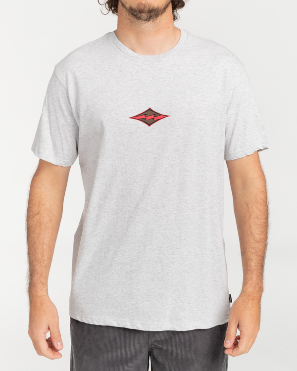0 Diamond Wave - Short Sleeve T-Shirt for Men Grey C1SS70BIP2 Billabong